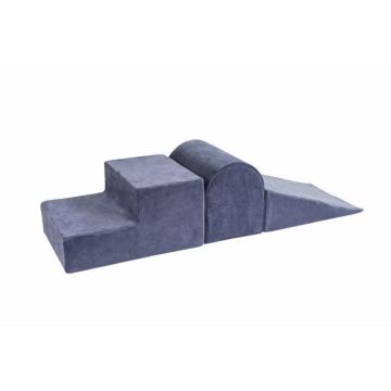 MeowBaby® Aire De Jeux en Mousse Bleu gris 3 éléments sans piscine à balles