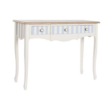 console céramique blanc bleu ciel (110 x 40 x 79 cm)