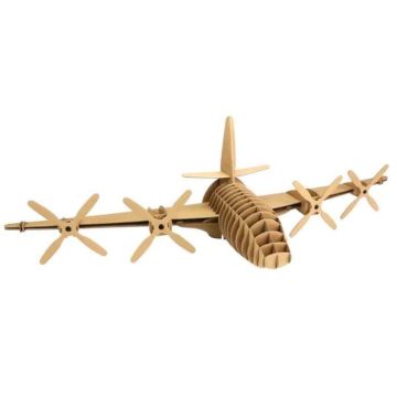 Trophée avion en carton - MÉGACRÉA - 18 x 20 x 28 cm - À assembler - Pour enfant - {couleur}