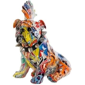 Figurine décorative - HOME ESPRIT - Chien - Multicolore - 25 x 17 x 27 cm - Intérieur