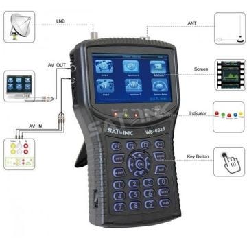 satlink ws-6936 combo terrestre et satellite