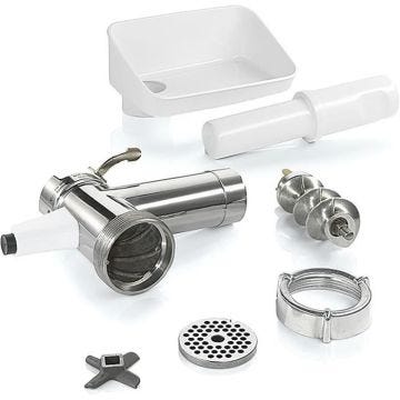 Accessoire hachoir à viande - BOSCH - MUZS2FWW - Blanc - Acier satin