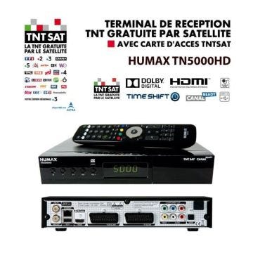 Récepteur Satellite TNT SAT - HUMAX - TN5000HD - Enregistreur - HDMI - USB 2.0 - HD TV