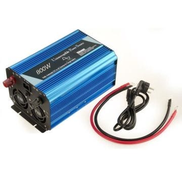 CHARGEUR INVERSEUR PUR SINUS 12V vers 220V - PUISSANCE 800 WATTS - TYPE UPS (Uninterruptible Power Source) - PURE SINE WAVE