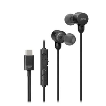 Casque filaire USB-C - JVC - HA-FR29UC-B - Son haute résolution - Microphone intégré - Confort léger Casque filaire USB-C - JVC - HA-FR29UC-B - Son haute résolution - Microphone intégré - Confort léger