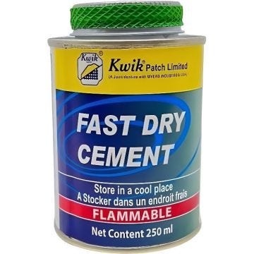 KWIK - Solution Vulcanisante Pneu 250Ml + Pinceau - Pratique et Economique - Séchage Instantanéabc100009708300000