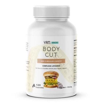 Réducteur d'appétit Yam Nutrition - Body Cut - 120 Gélules
