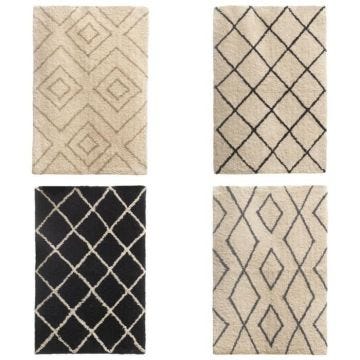 Tapis De Bain En Coton Moelleux Et Absorbant 50x75 Cm