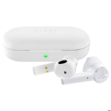 RAZER - Casque Base Station V2 Chroma - Quart - Écouteurs sans fil véritables Hammerhead - Blanc Mercure