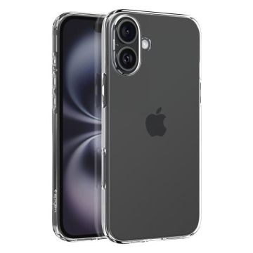 Coque Silicone pour iPhone 16 Antichoc Design Fin Compatible Qi Spigen SGP Transparent