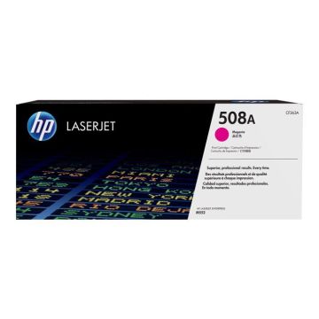 Cartouche de toner HP 508A magenta authentique pour Color LaserJet Enterprise M552/M553/M577