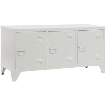Meuble TV - HOME ESPRIT - Blanc - Métal - 120 x 40 x 58 cm - Multicolore