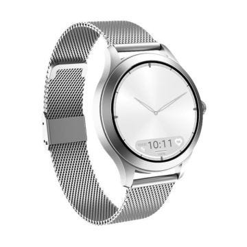 Montre Connectée FW44 2 IP68 avec Bracelet en Maille Milanaise Maxcom Argent