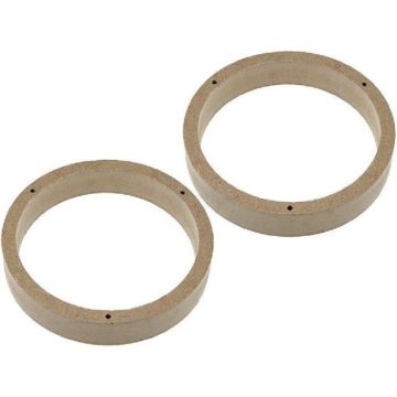 Entretoises Haut-Parleur Bois MDF 165mm - ADNAUTO - Civic apres 1992 - imprégnées - vernies