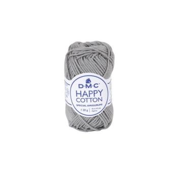 Fil à crocheter - DMC - Natura Happy Cotton - 3mm - 20g - Couleur gris 759