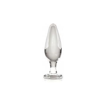 Plug Anal - Icicles - No. 26 - Verre Pyrex - 3,8 cm de diamètre - Transparent