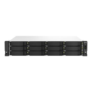 NAS QNAP TS-1264U-RP-8G - 12 Baies - Quadricœur - 2,5GbE - PCIe Gen3 x2 - USB 3.2 Gen 2