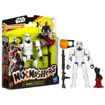 MixMashers Stormtrooper, figurine 12 cm personnalisable à mélanger et combiner avec accessoires, Star Wars, dès 4 ans