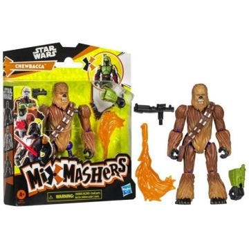 MixMashers Chewbacca, figurine 12 cm personnalisable à mélanger et combiner avec accessoires, Star Wars, dès 4 ans
