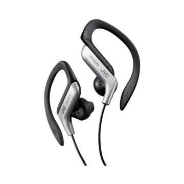 Ecouteurs clip Sport ajustables finition argentée, résistant aux éclaboussures, bass boost