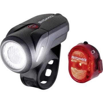 Kit d'éclairage de vélo - Sigma - AURA 35 / Nugget Set 17360 - Batterie - Noir