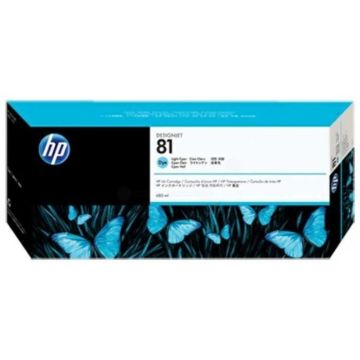 HP Cartouche d'encre teintée 81 original - Capacité standard 680ml - Cyan clair