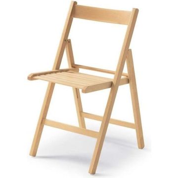 Chaise pliante bois marron - Marque - Modèle - 79 x 42,5 x 47,5 cm