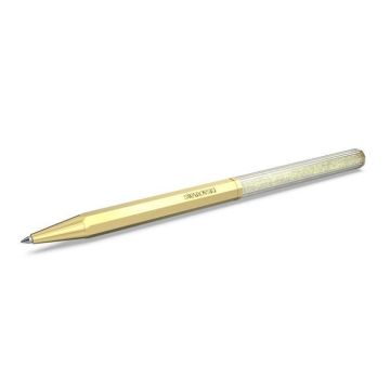 Stylo et Stylet - Swarovski - Style à bille Swarovski Crystalline octogonal doré - Couleur de la matière:Jaune