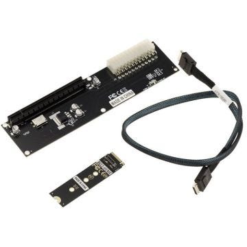 Plaque de conversion adaptateur M2 NVMe M Key vers PCIe 16x Gen 4.0 32G