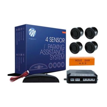 KIT RADAR DE RECUL 4 CAPTEURS NOIR
