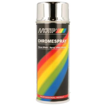 Bombe de peinture Motip effet chromé 400ml M04060 auto pour moto scooter