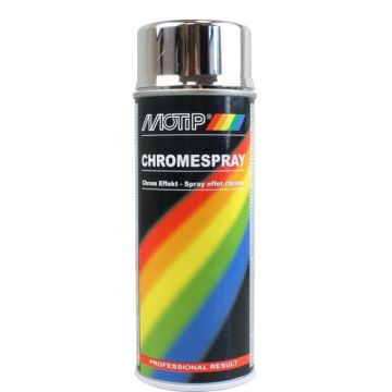 Bombe de peinture Motip effet chromé 400ml M04060 auto pour moto scooter