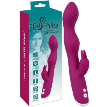 Vibromasseur Sweet Smile Rabbit 3 Moteurs - mixte / adulte Pourpre