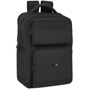 Sac à Dos - SAFTA - Séville FC - 15,6 pouces - USB - 2 Poches - Noir