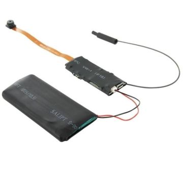 Mini Caméra Espion 720P Micro Wifi Détecteur Mouvement Vision Nocturne + SD 8Go YONIS Noir