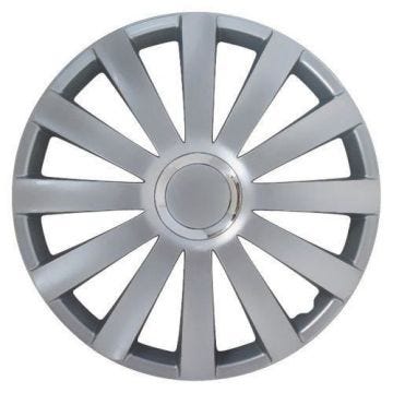 Carpoint 2211132 Jeu d'Enjoliveurs de Roues Spyder Pro 15'', 4 pièces