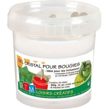 Gel cristal pour bougie - pot de 800g