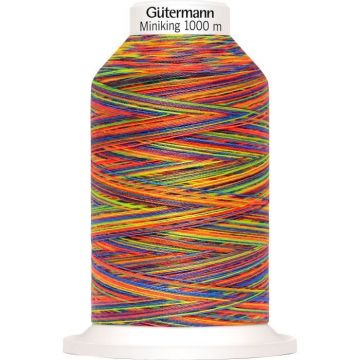 Fil à coudre Gütermann Miniking Multicolor, N° 120 9822 Multicolore