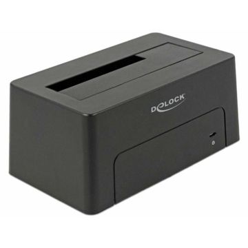 Station d'accueil USB-C DELOCK - Noir - HDD, SSD - Alimentation via USB-C