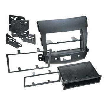 Adaptateur de façade 2-DIN avec vide poche Mitsubishi / Citroen / Peugeot
