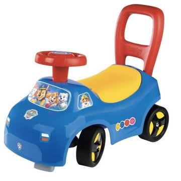 Smoby - Porteur auto enfant 2 en 1 - Pat' Patrouille - Coffre sous la selle + klaxon - Dès 10 mois - Fabrication française