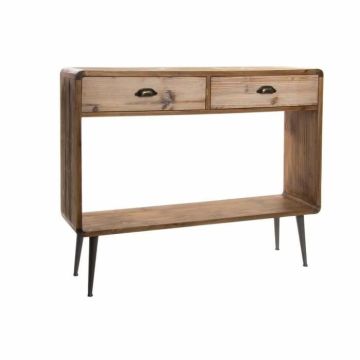 Console bois métal - Marque - Modèle - Blanc - Métal