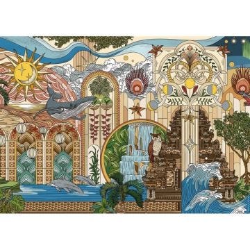 Puzzle 1500 pièces Le jardin des rêves, dès 14 ans, Puzzle de qualité supérieure, Collection Artiste, 12001612, Nathan