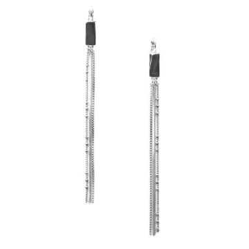 Boucles d'oreille longues - Ori Tao Argenté - Pritzker Beatnik