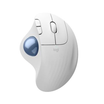 Souris ergonomique - sans fil - Logitech - ERGO M575S - Blanc