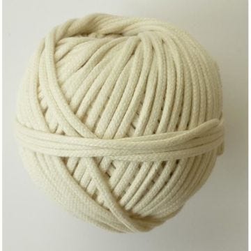 Bobine de fil à tisser en coton tressé 2mm 200g - Graine créative Blanc