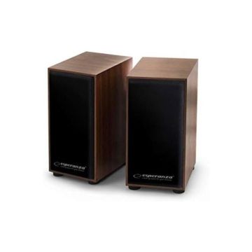 Haut-parleurs pour PC ESPERANZA EP122 FOLK - 6W - USB - Marron