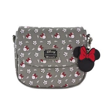 Loungefly - Disney - sac à bandoulière Minnie Head & Flower Print By Loungefly