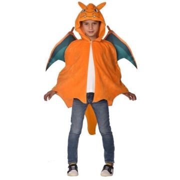 Déguisement Pokémon Dracaufeu - Orange - Enfant - Peluche - Ailes - Carnaval
