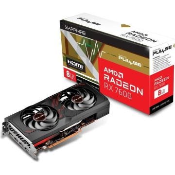 SAPPHIRE - Carte Graphique -  PULSE AMD RADEON™ - RX 7600 GAMING 8GB GDDR6 - HDMI / TRIPLE DP